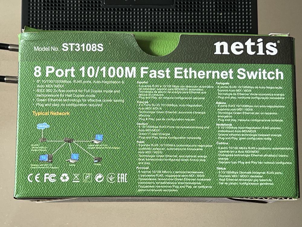 Комутатор 8 портів Netis ST3108S