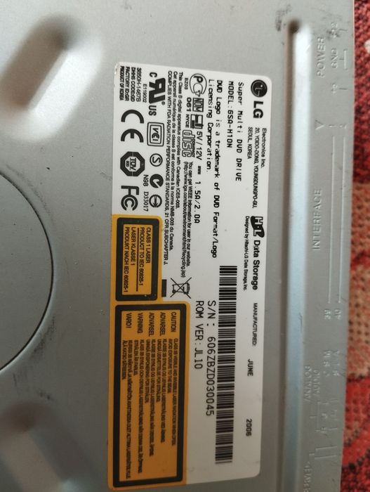 Оптический DVD,привод LG