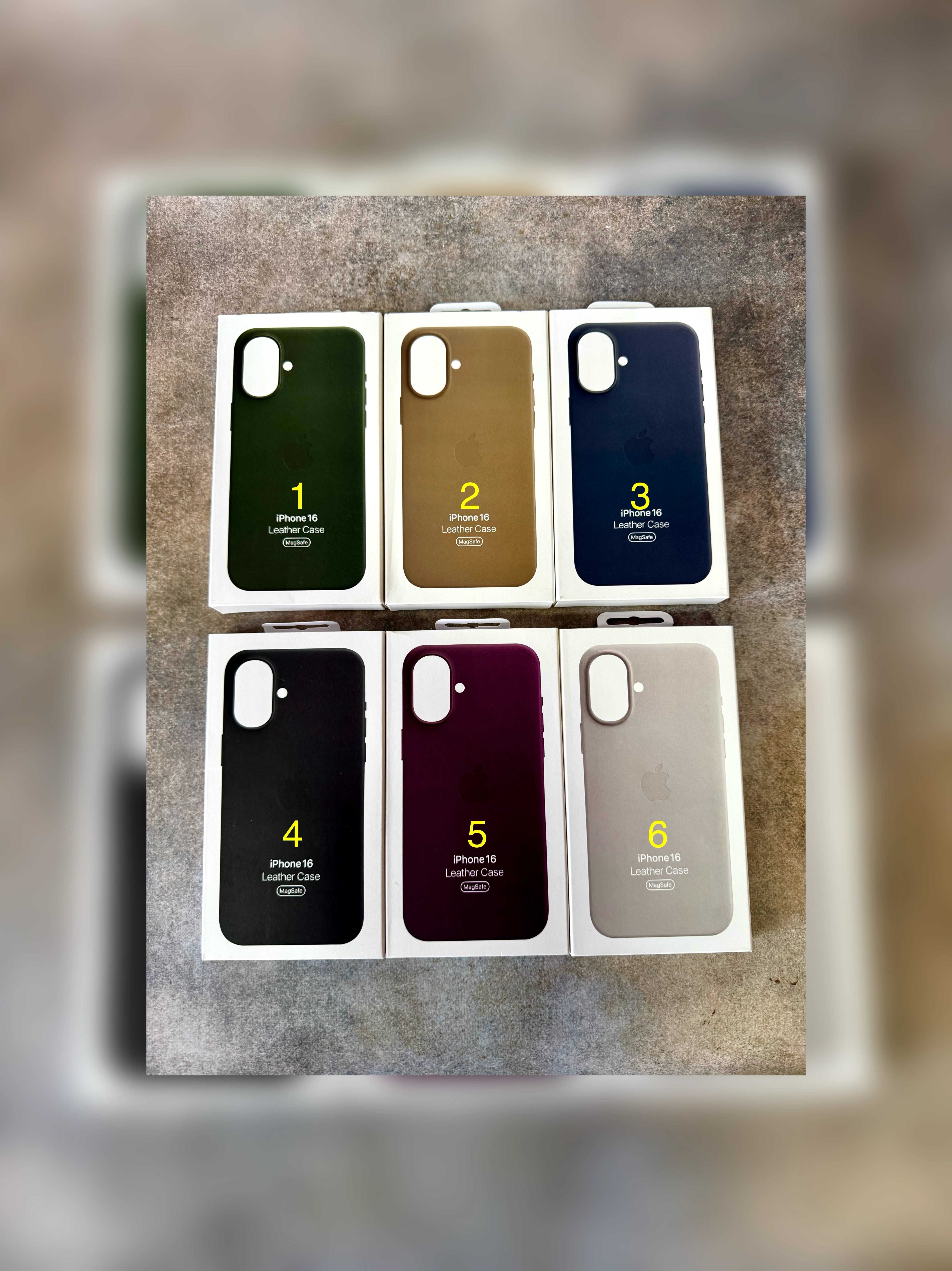 Чохол Leather Case MagSafe + Animation iPhone 16 16 Pro Max чехол