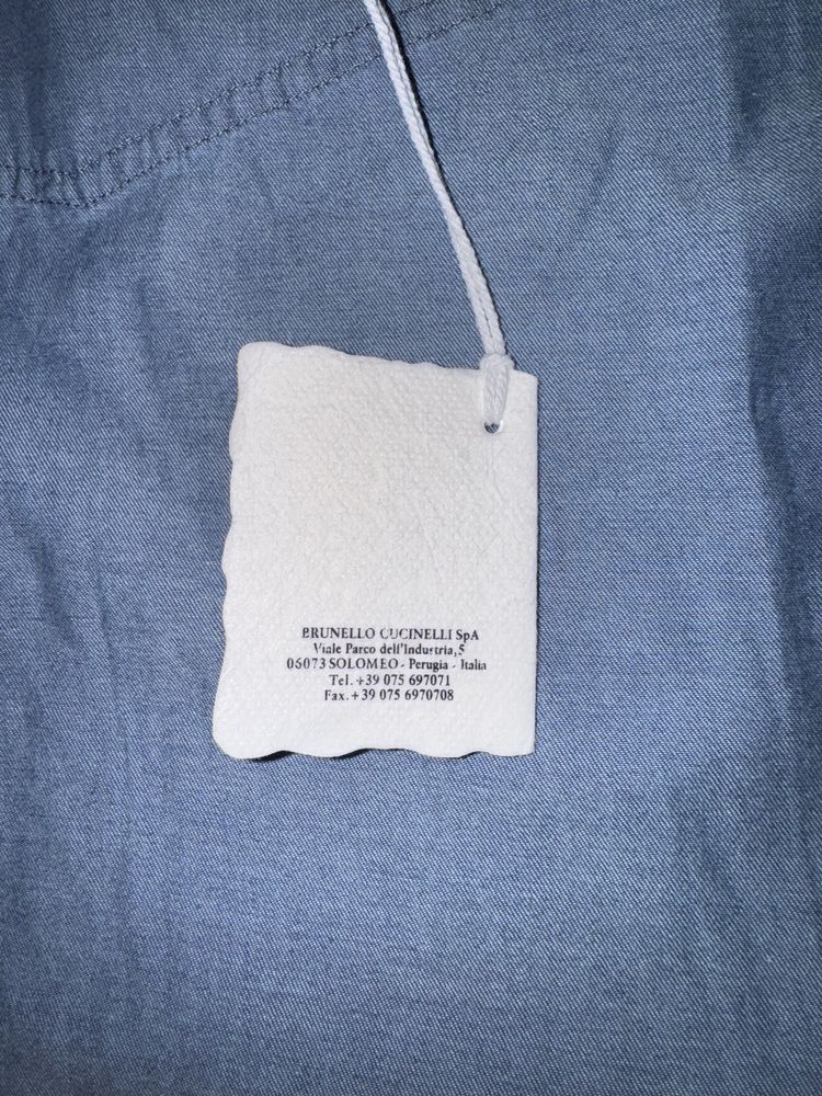 Джинсова сорочка Brunello Cucinelli M
