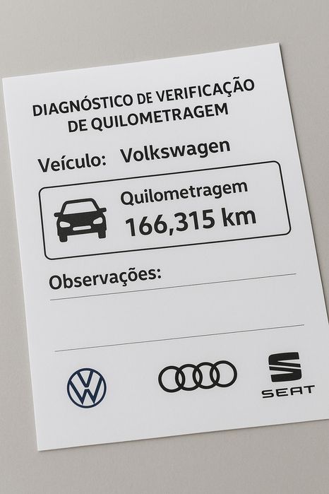 Verificação quilómetros reais