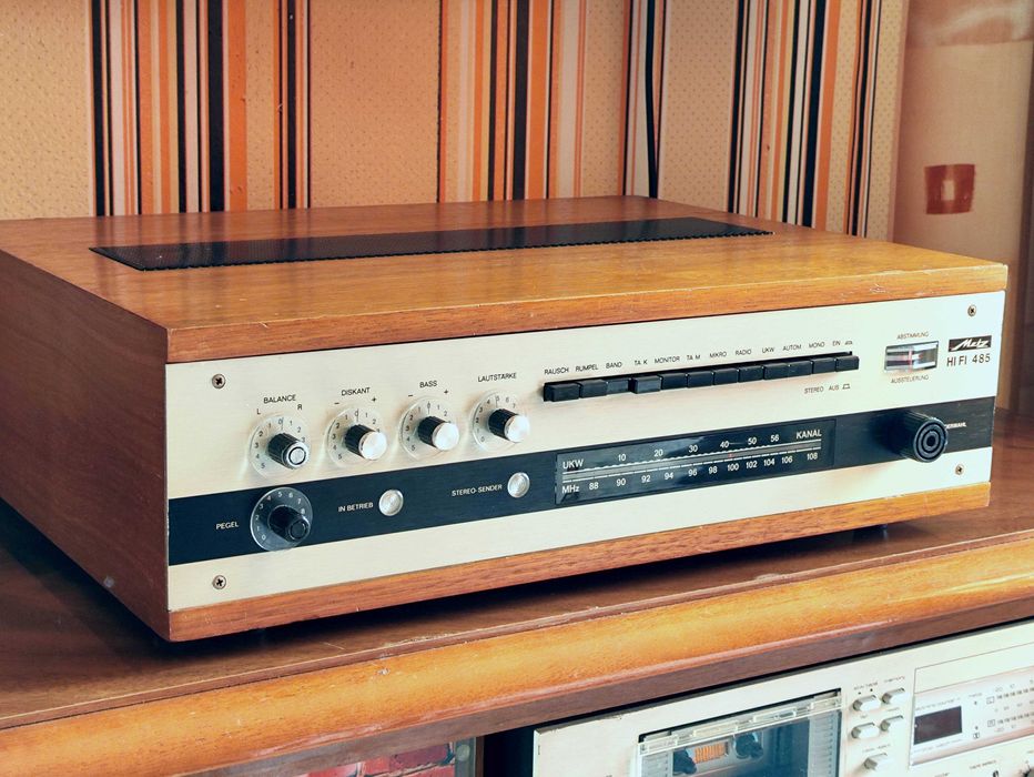 Винтажный немецкий ресивер Metz 485, германиевые транзисторы