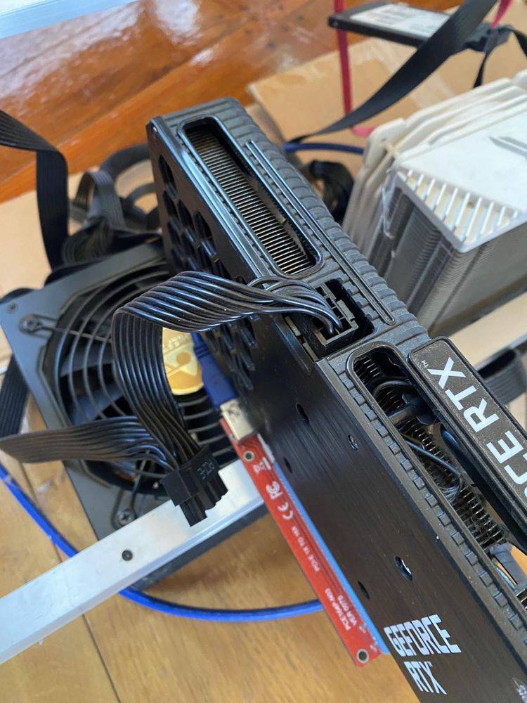 Ферма крипта відеокарти майнінг тушка RTX 3070 + 3060 + 2шт 1660 Super