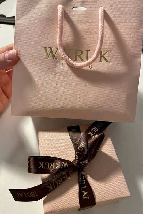 W. KRUK / zestaw biżuterii bransoletka kolczyki raz założone / prezent