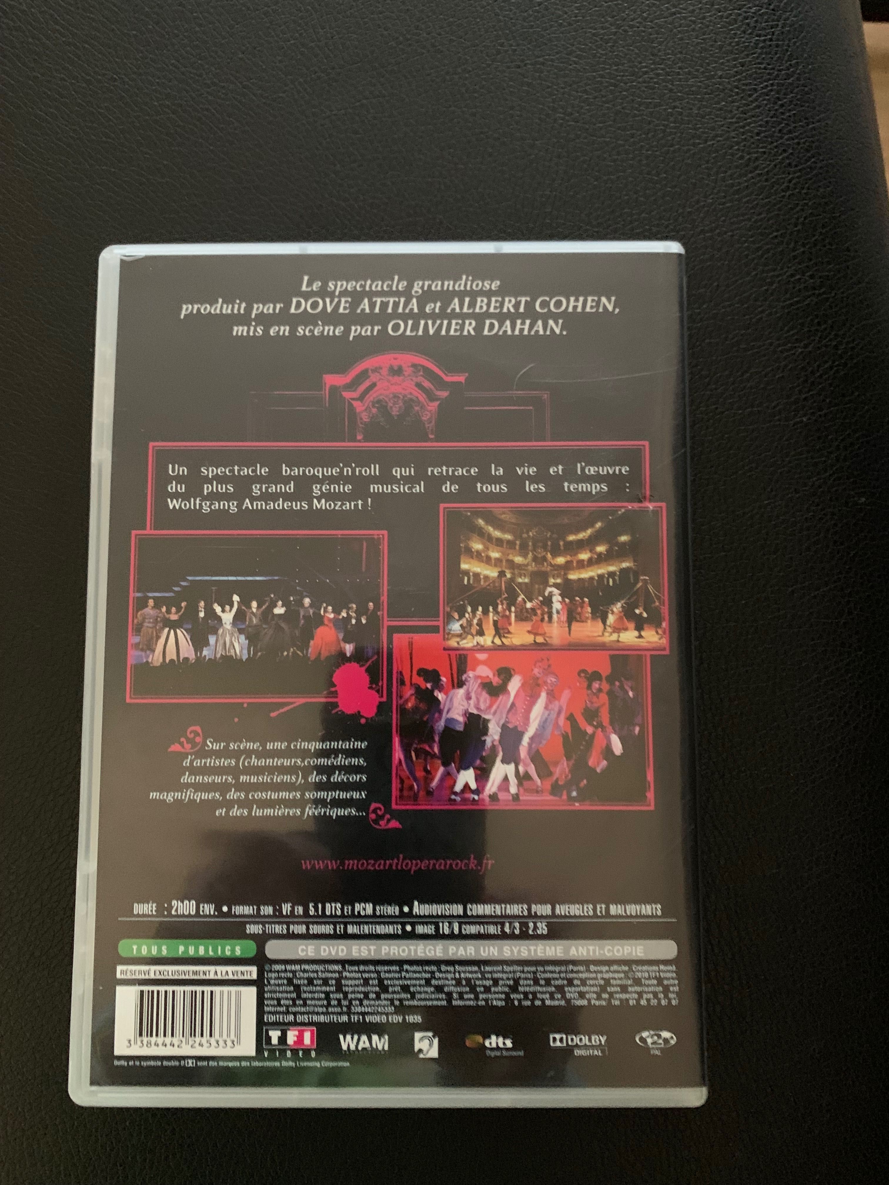 DVD original Mozart Ópera Rock