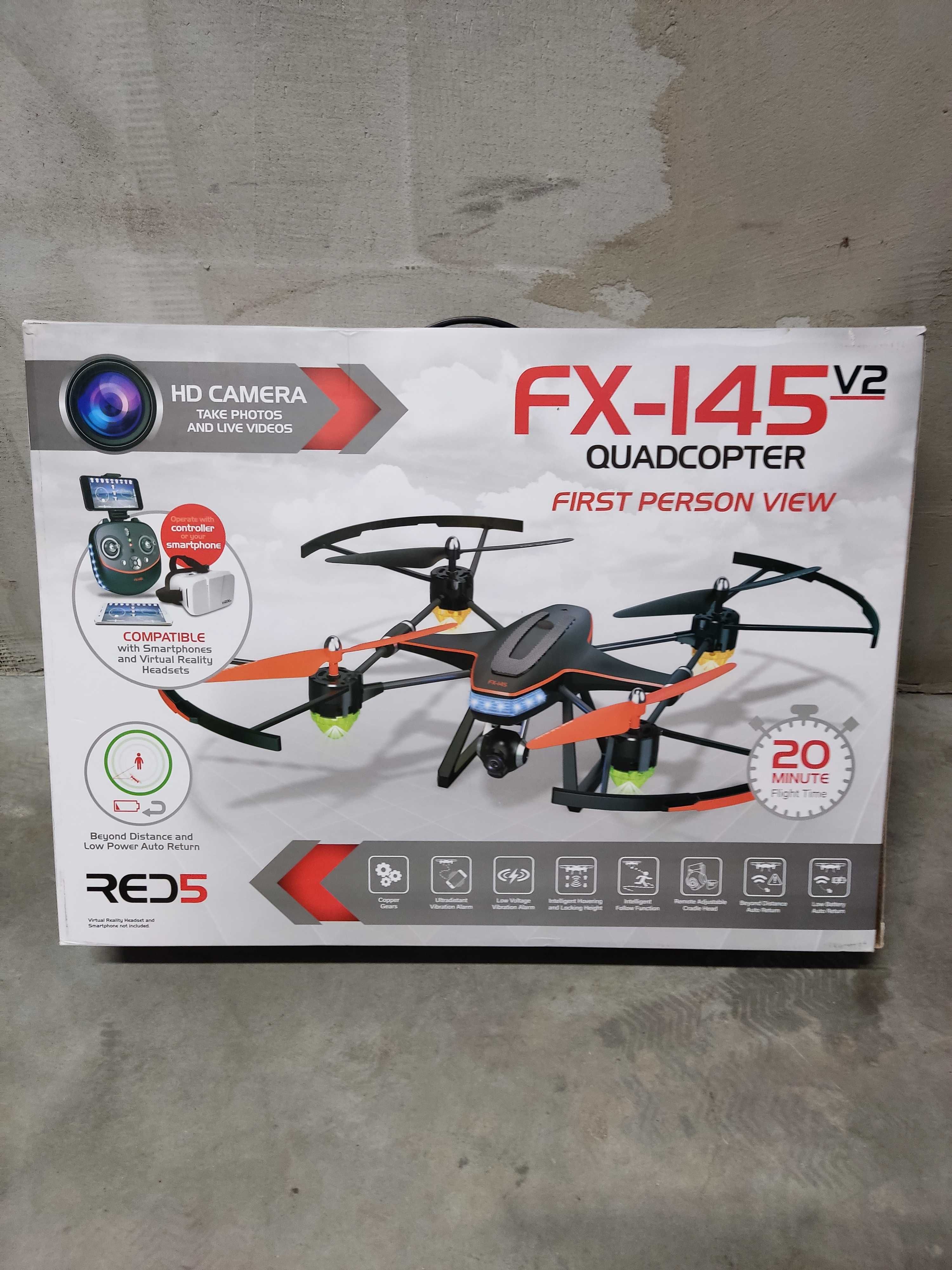 Dron RED5 FX-145 V2 quadcopter 720p HD Camera