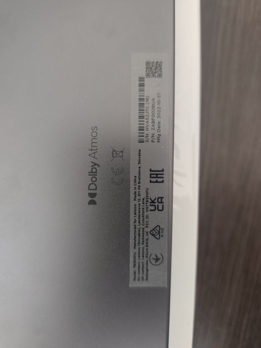 Планшет Lenovo Tab P11 (2nd Gen) Wi-Fi 6/128GB Storm Grey