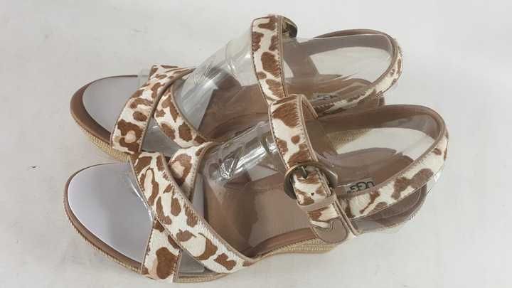 UGG AUSTRALIA sandały damskie  leopard SKÓRA ROZ 40