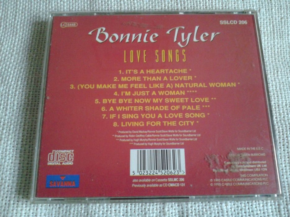 Bonnie Tyler - Love Songs CD