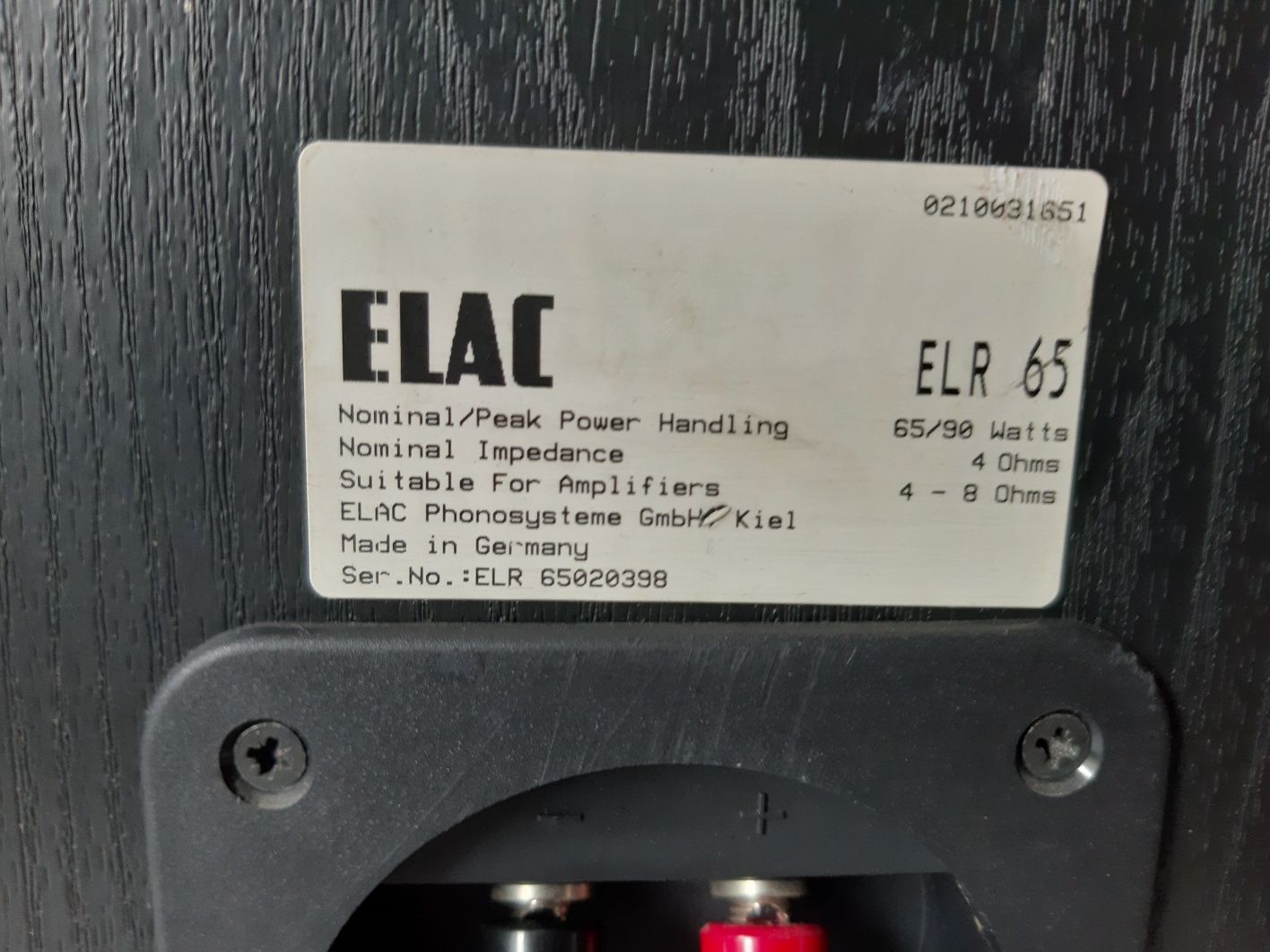 Kolumny ELAC ELR 65 Hi-End