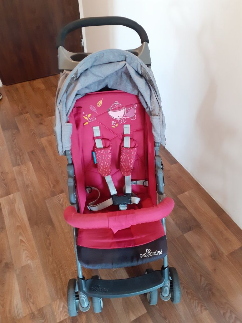 Wózek spacerowy Baby Design Mini Pink