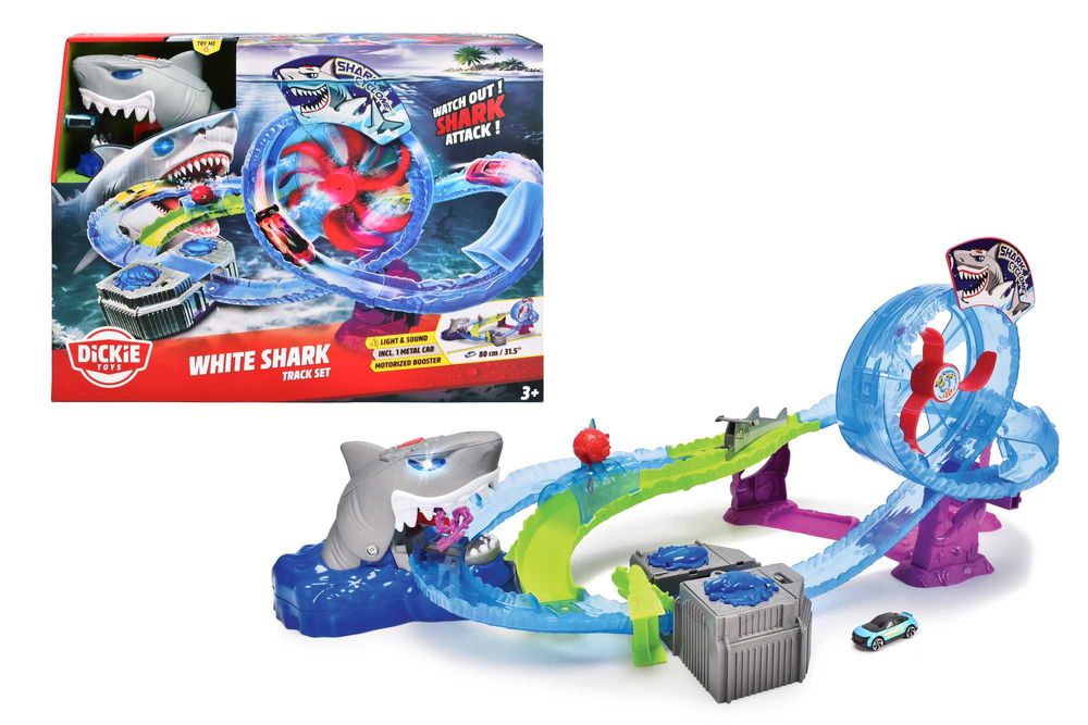 Ігровий трек "Біла акула", з машинкою, зі зв. та світл. ефект. 3338002
