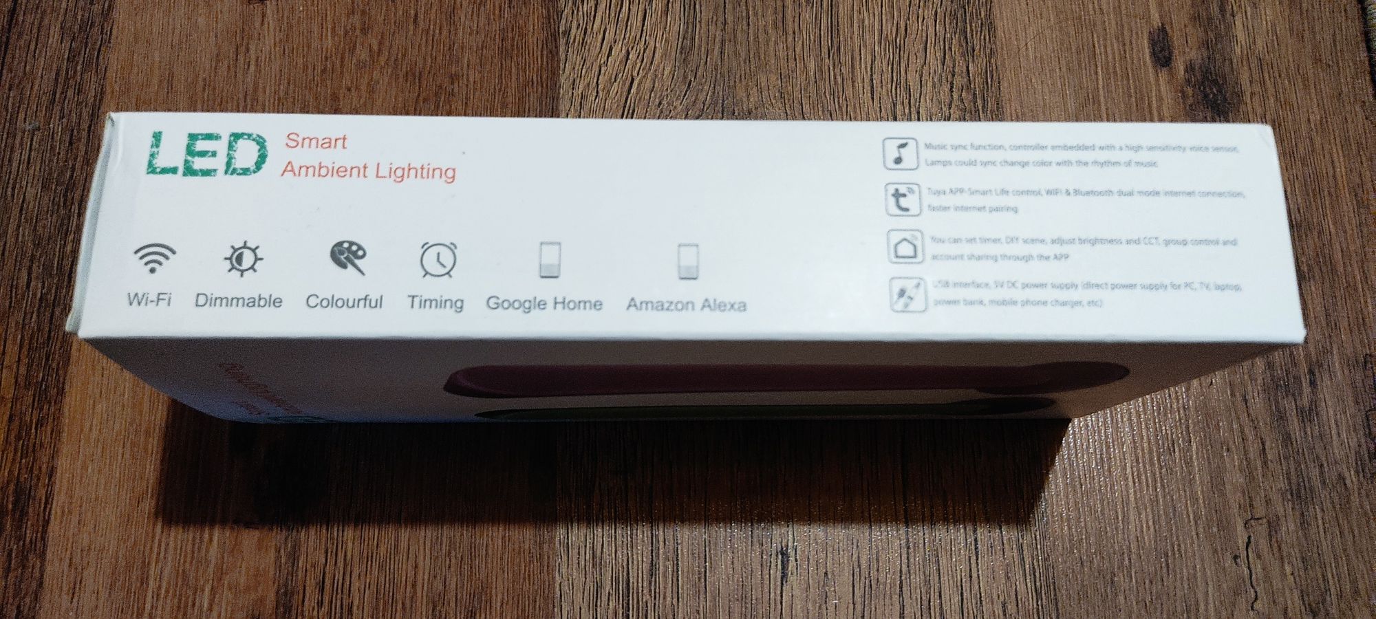 Lampa Smart Tuya WiFi Led RGB + CCT
