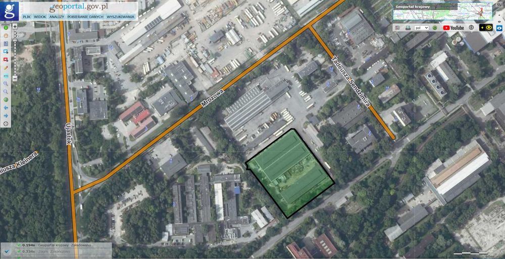 Hala magazynowa z zapleczem biurowym - Kraków ul. Mrozowa