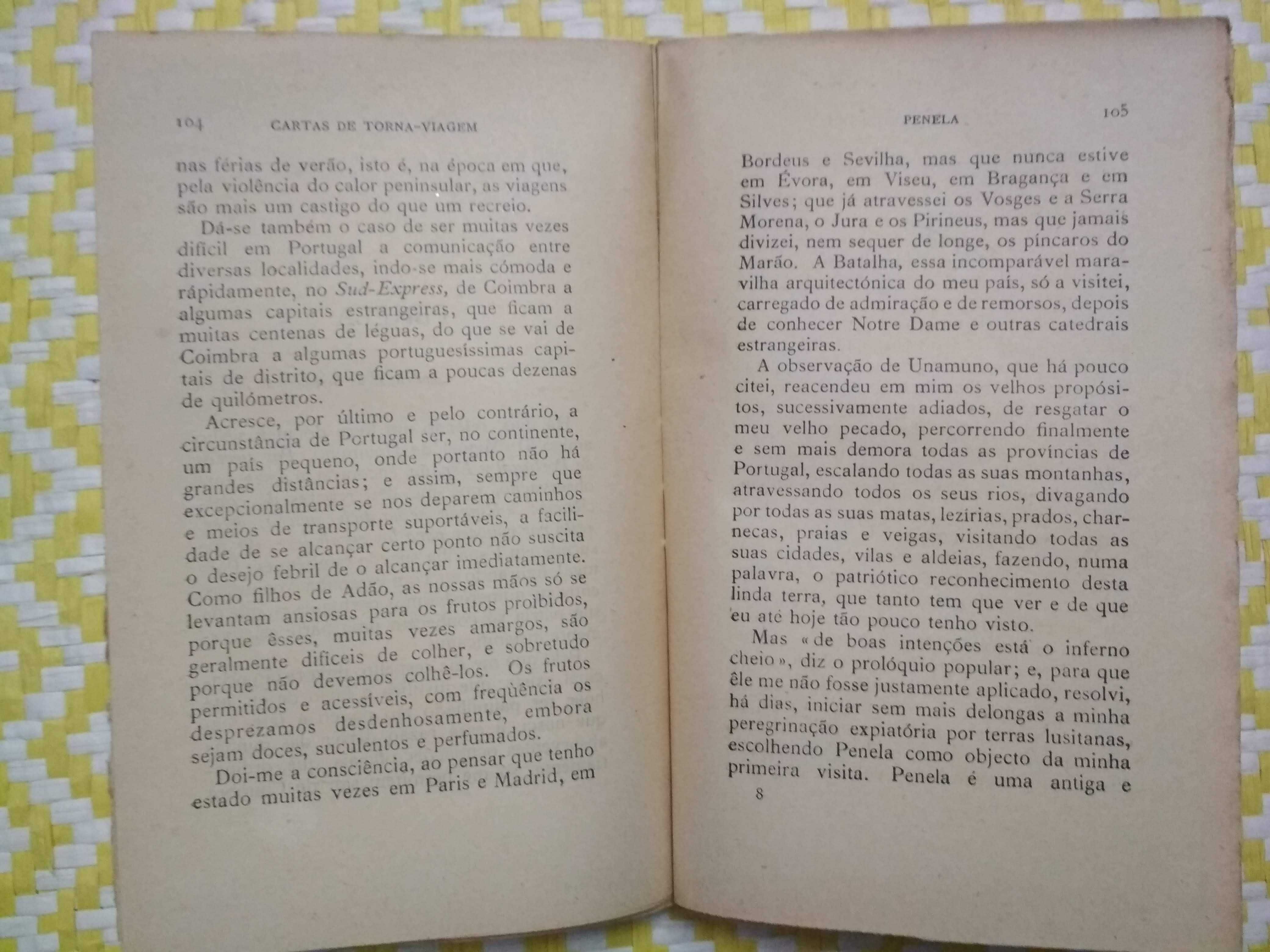 CARTAS DE TORNA-VIAGEM – Crónicas. I Vol.
 Eugénio de Castro