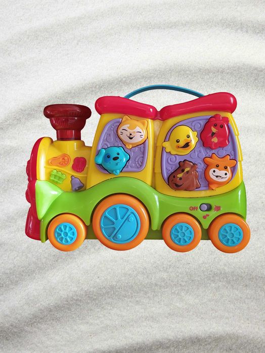Музичний паровозик зі звірятами playgo