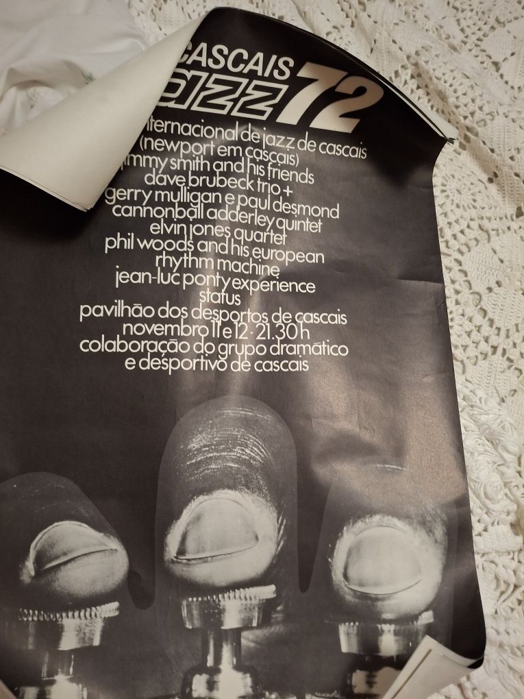 Cartaz cascais jazz 1972 bom estado