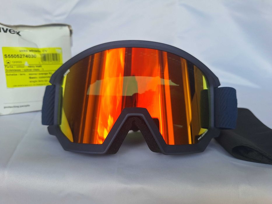 Gogle narciarskie Uvex Athletic CV Navy Mat S2