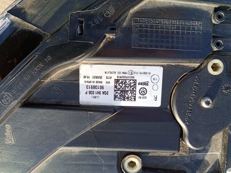 Reflektor przedni prawy full LED volkswagen t-rock 2GA941036P