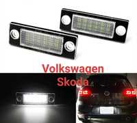 Светильник плафон LED подсветка номера Volkswagen Golf Passat Skoda