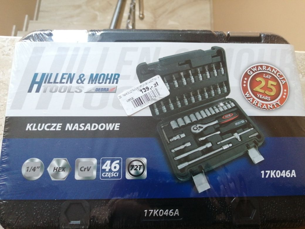 Zestaw kluczy nasadowych hillen & mohr 1/4