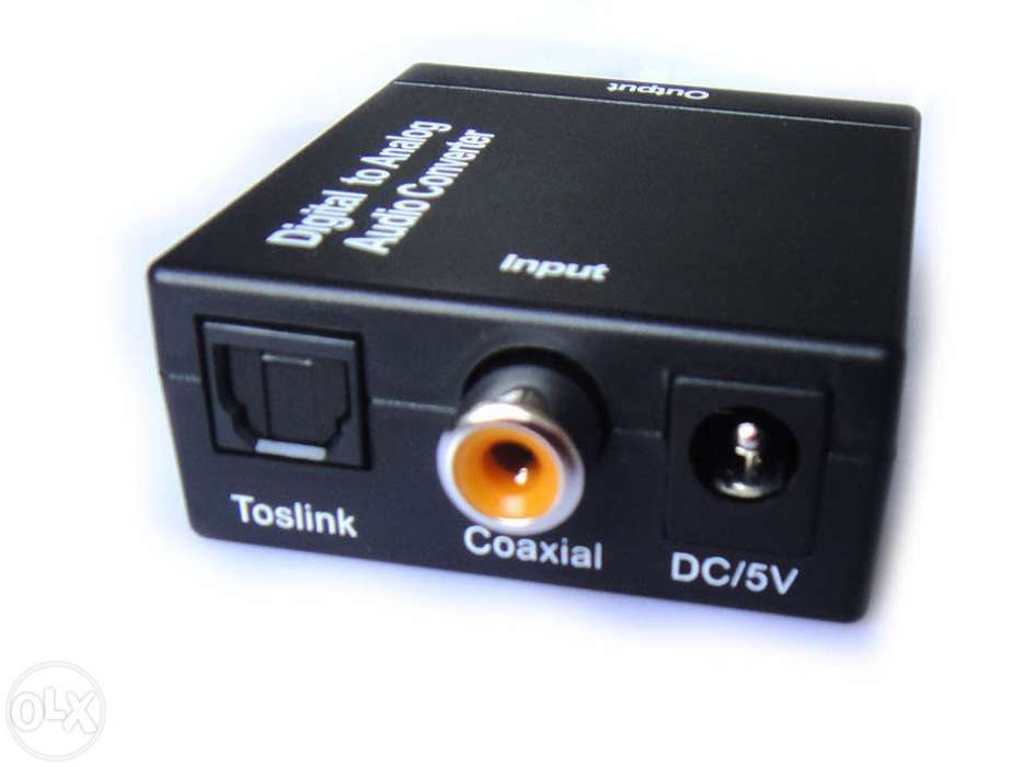 Conversor audio optico digital spdif toslink para - analógico rca