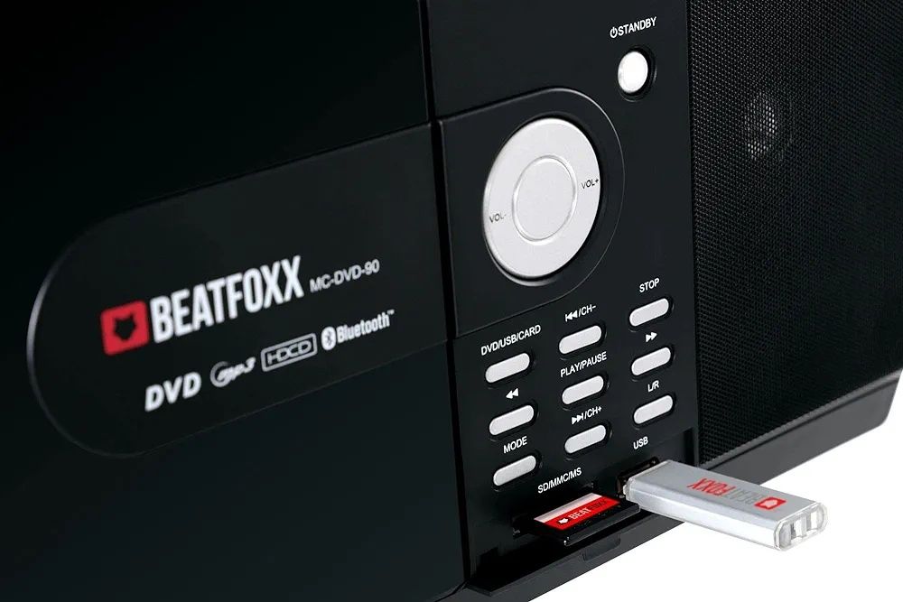 Beatfoxx MC-DVD-90 mini wieża z odtwarzaczem DVD