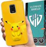 Pikachu Etui Redmi note 9 Pro szkło hartowane x2