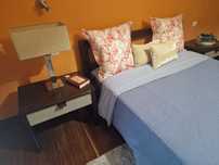 Cama de casal com estrado e colchão