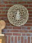 Lampa wisząca BOHO okrągła – pleciona, naturalna, designerska 40cm