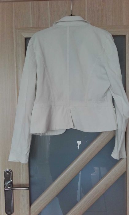 Żakiet biały damski krótki, L