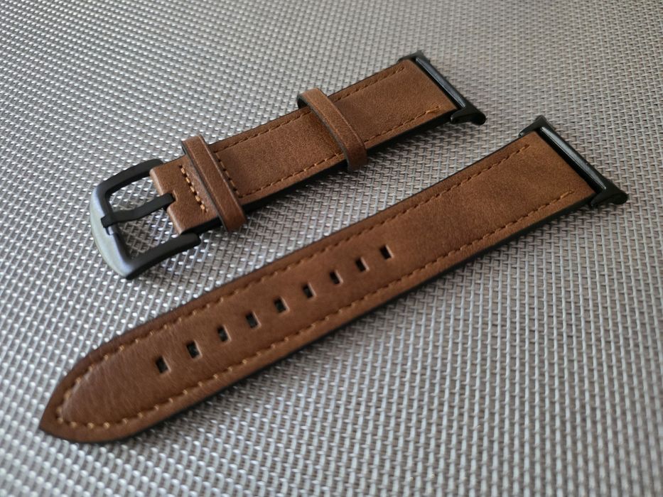 Nowy pasek skórzany Samsung Watch 8 brązowy