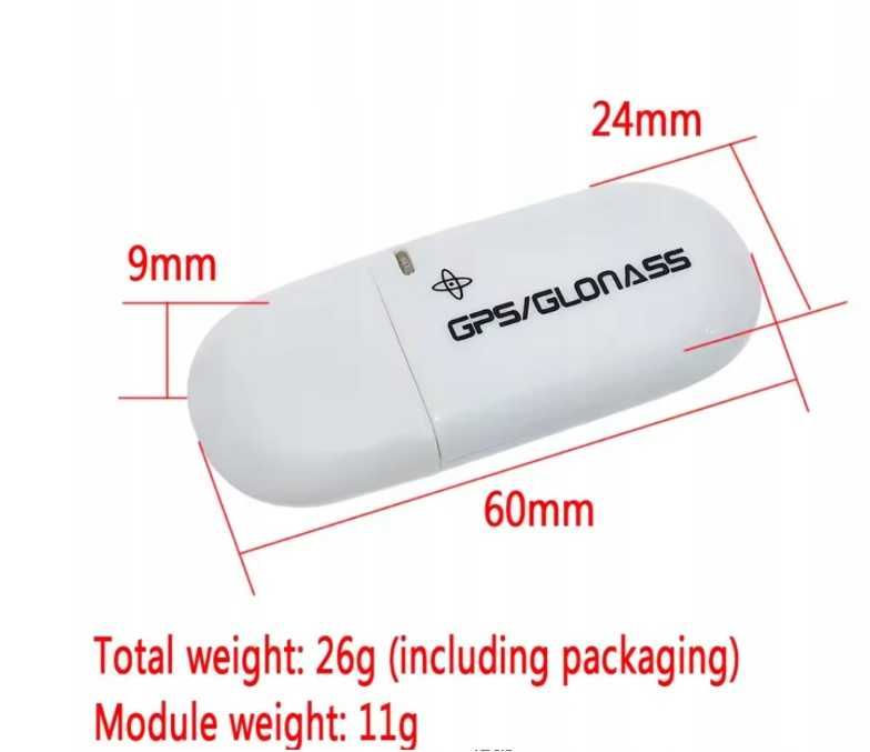 Moduł gps/glonass usb vk172 gmouse odbiornik dla nawigacji ttst992