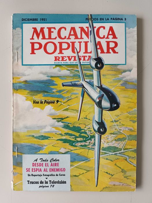 Conjunto de 7 Revistas Mecanica Popular anos 50