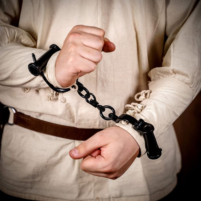 Średniowieczne kajdanki   Rycerstwo Larp Cosplay Reko