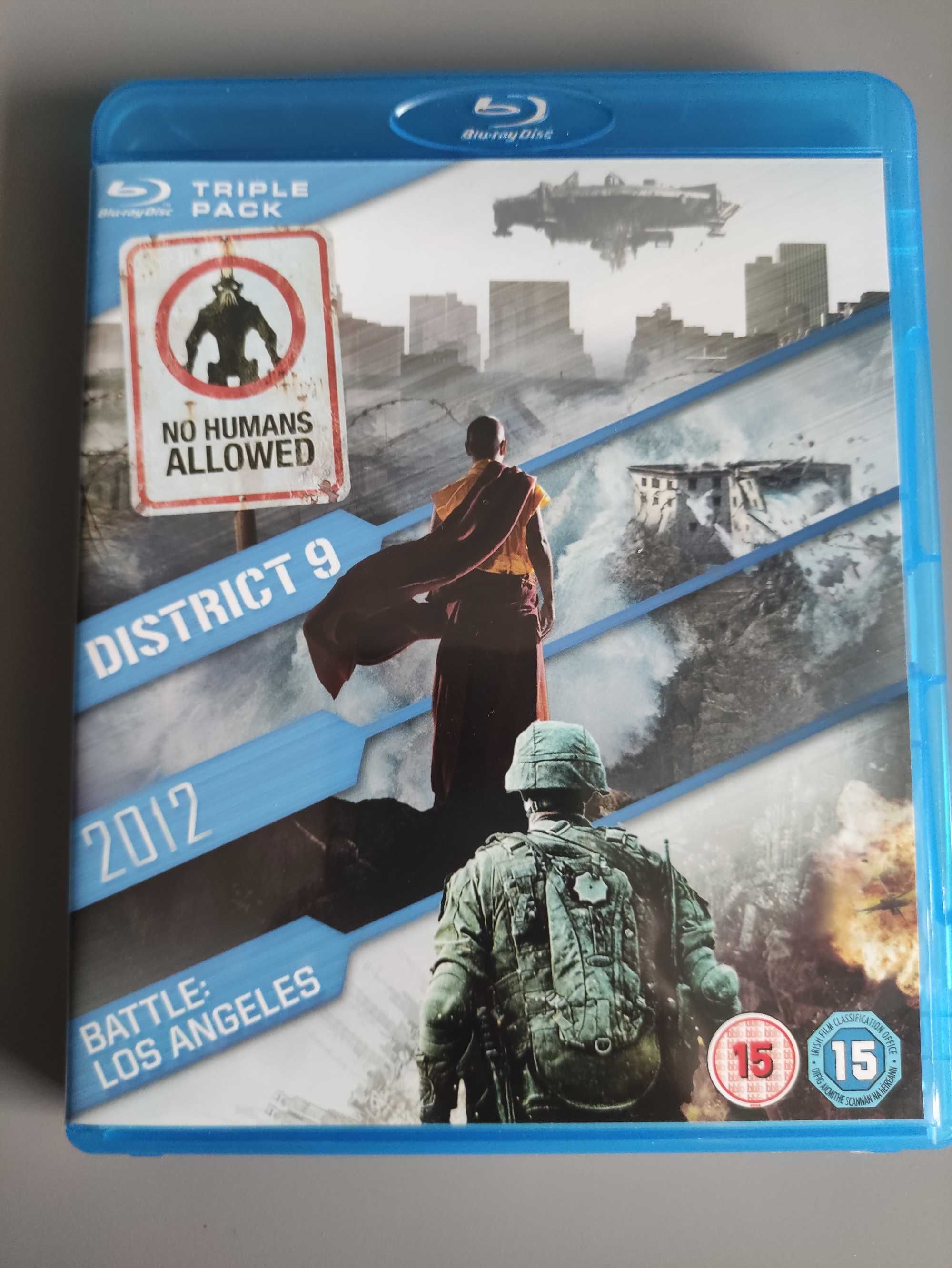 Filmy Blu-ray District 9, 2012 oraz Battle: Los Angeles