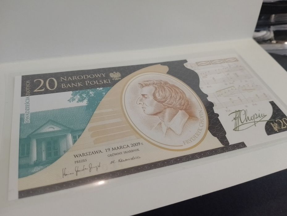 200 rocznica ur Chopina banknot kolekcjonerski