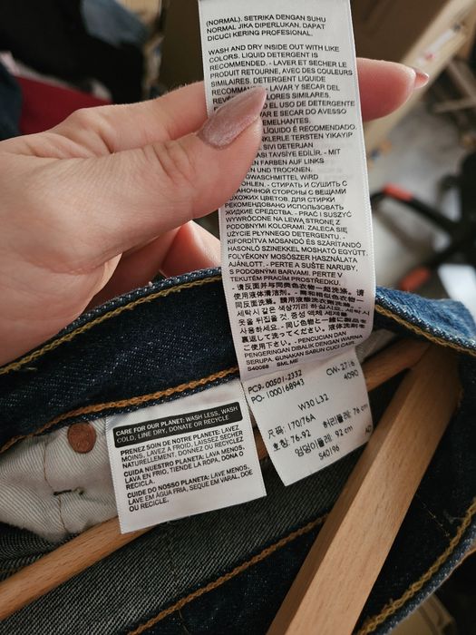 Męskie jeansy Levi's 501. Rozmiar W30 L32