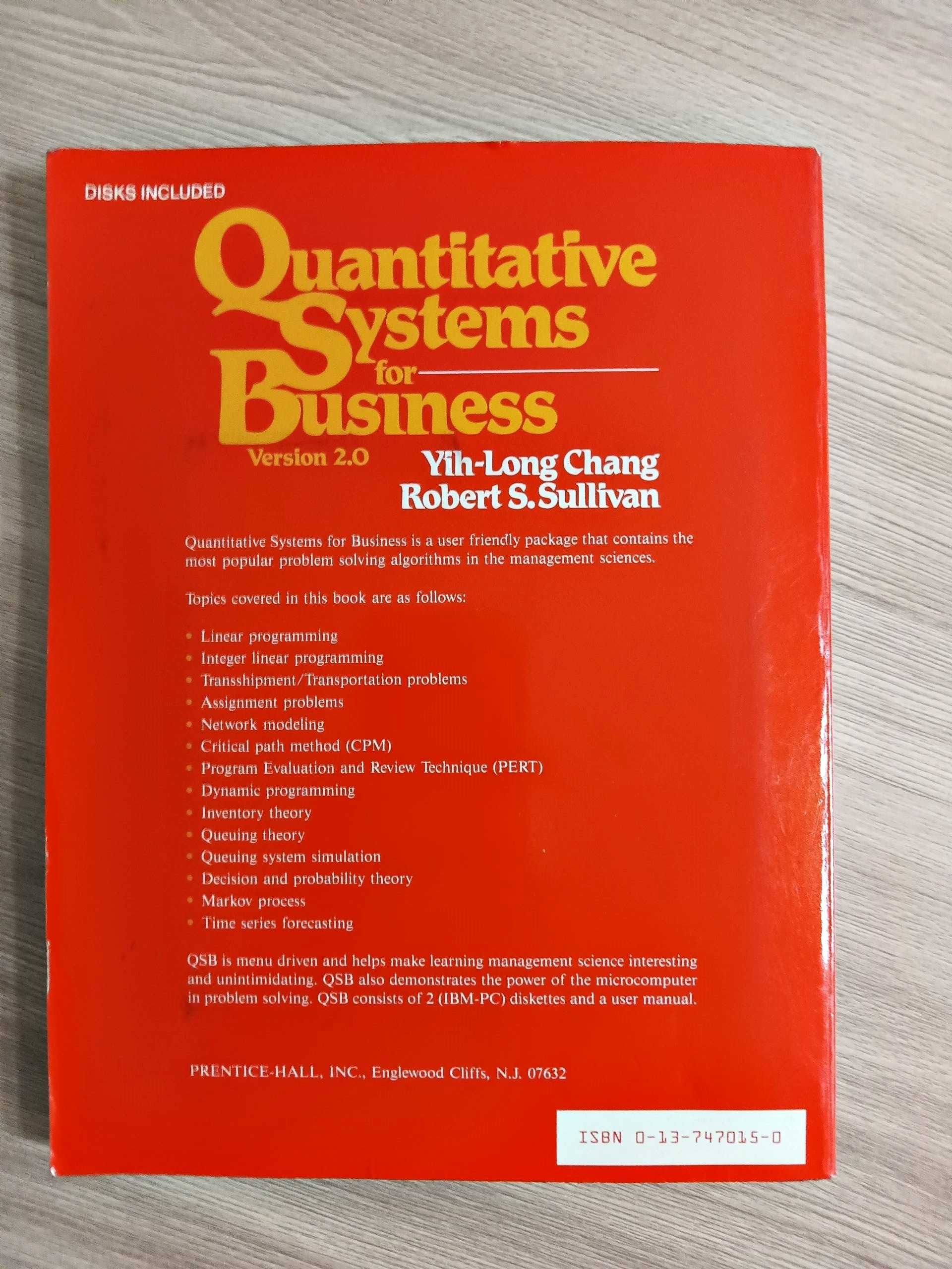 Quantitative Systems for Business Version 2.0 Yih-Long Chang, Sullivan