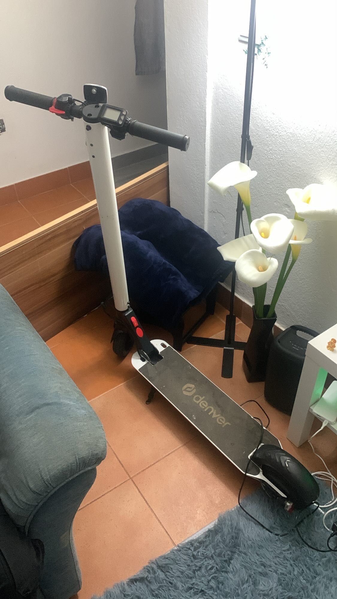 Trotinete elétrica com carregador