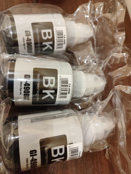 Чорнило GT 51, GT 52 для принтера HP, чорнило GL490 для саnon