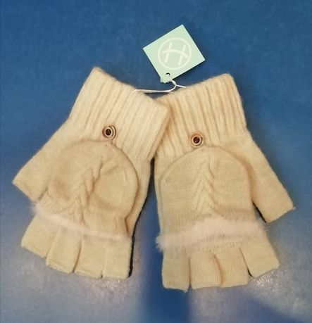 Женские вязанные перчатки, варежки, рукавицы