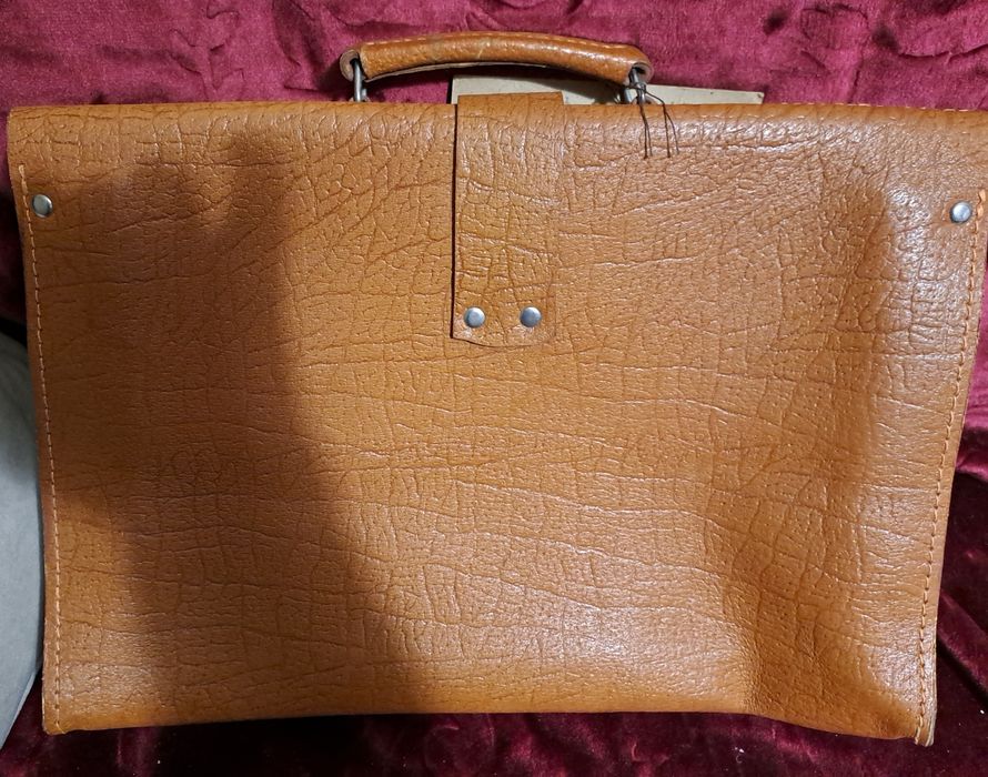 Torba skórzana brązowa