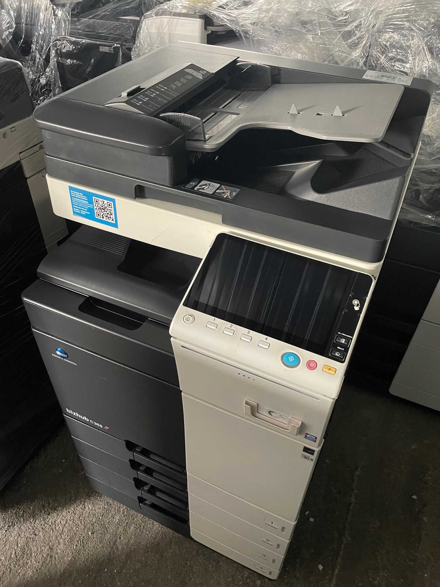 DRUK SKAN KSERO Konica-Minolta Bizhub C368 gotowa do pracy z Gwar.