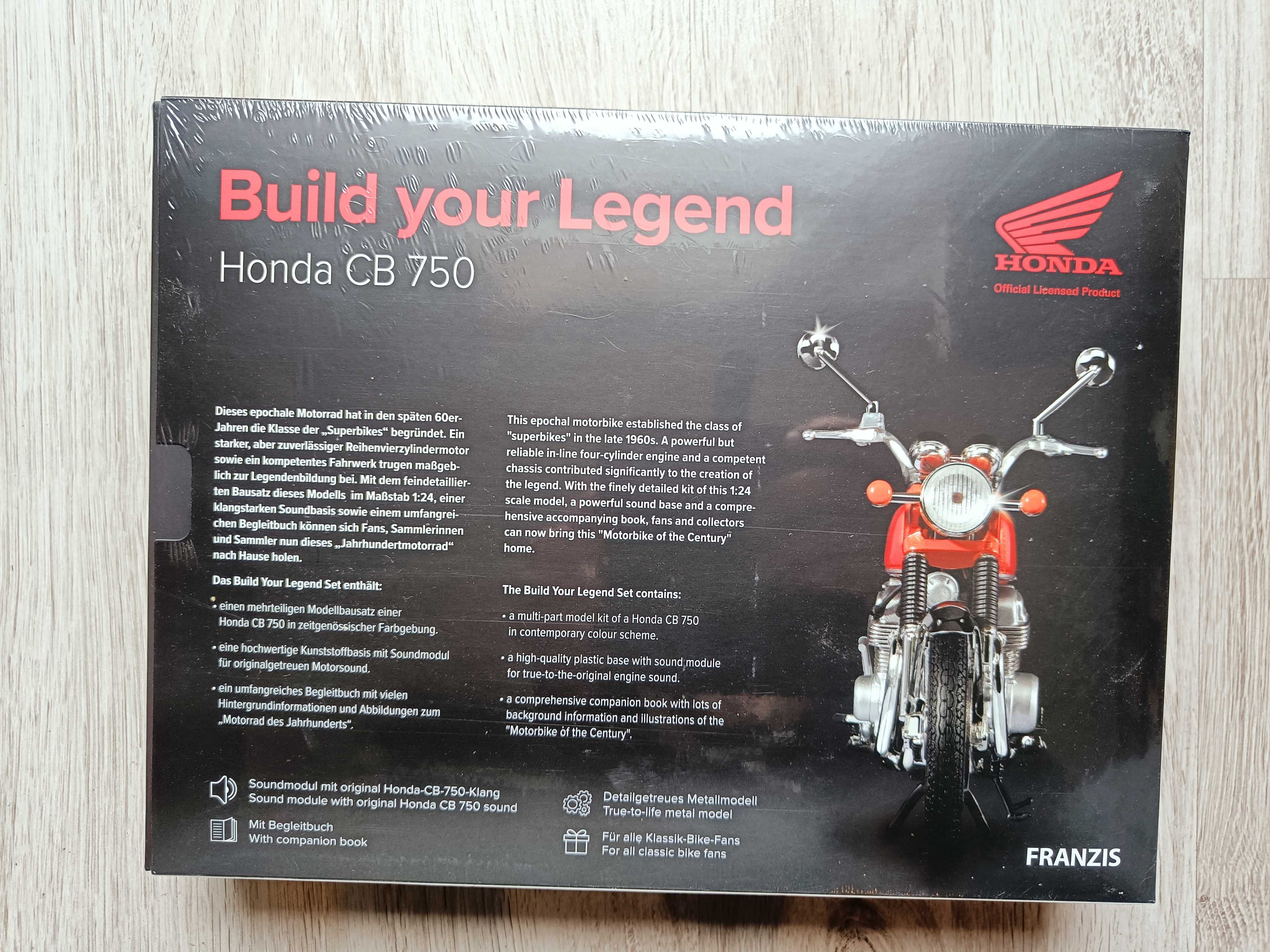 MODEL FRANZIS HONDA CB 750 1:24 Zestaw Modelarski 1970