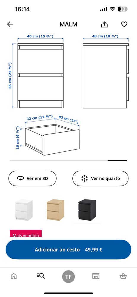 Vendo MALM do ikea