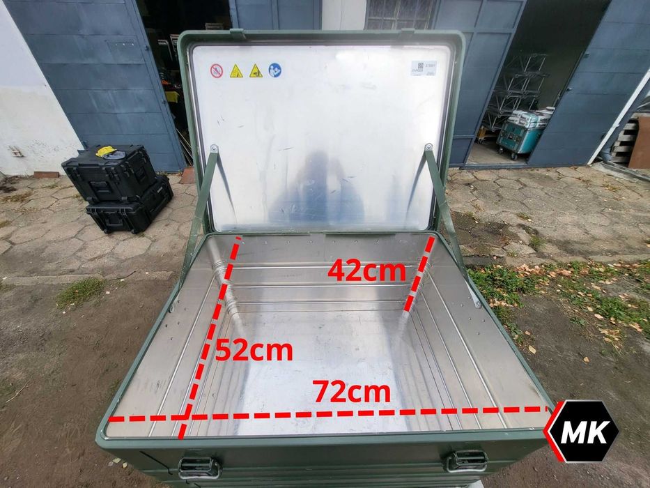 ZARGES K470 (75x55x41x) Skrzynia uniwersalna, wojskowa FAKTURA