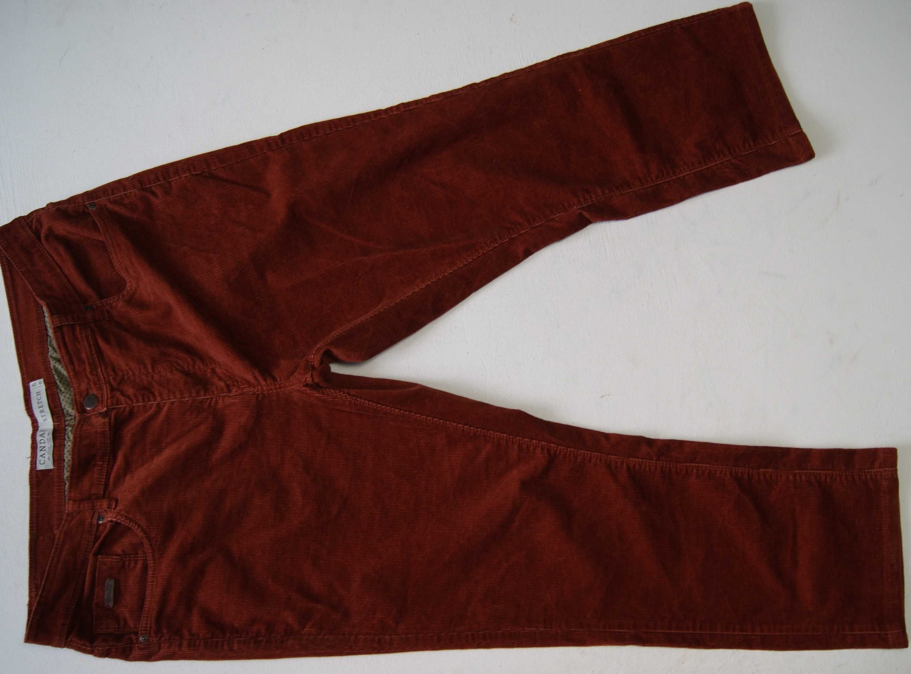 CANDA STRETCH W44 L32 PAS 112 spodnie męskie sztruks stretch jak nowe