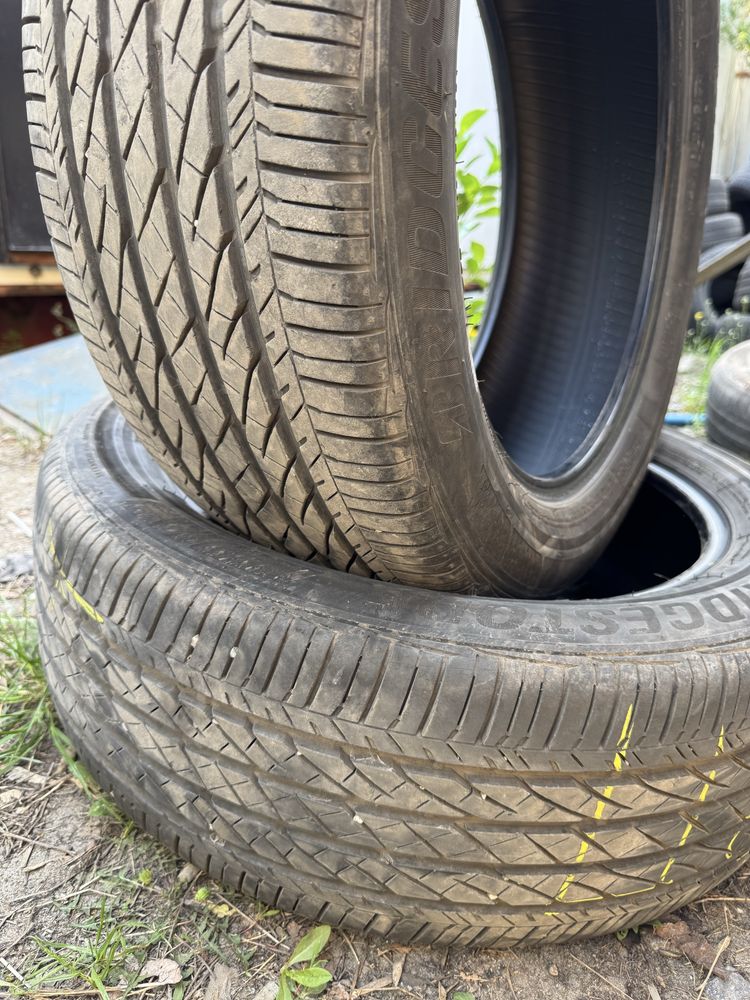 Літня резина, 2 шини Bridgestone Turanza 215/55 r18, 2021 рік, є латки