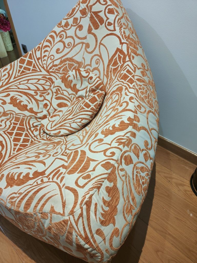 Sofá individual laranja